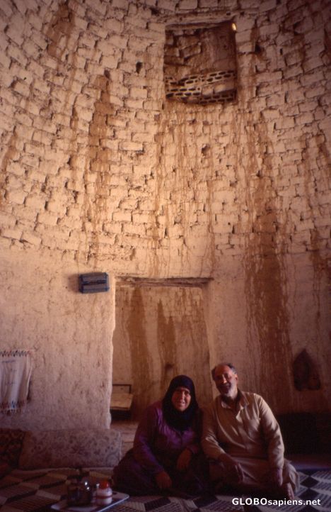 Inside a Beehive house, near Hamath