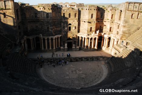 Postcard Roman theater in Bosra