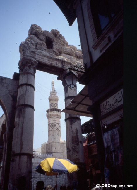Postcard View on to the Umayyad Mosque