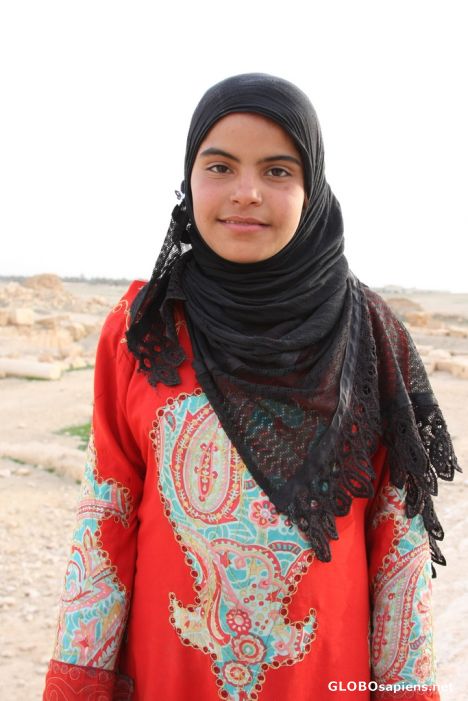 Postcard Bedouin Girl