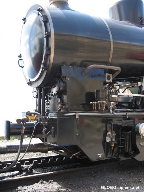 Postcard Steam Engine of Mountain Railway
