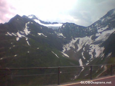Postcard gothard mountain