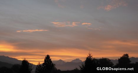 Postcard Morning Sky... in Berner Oberland