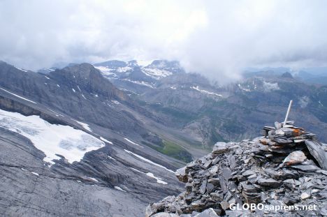 Postcard Summit of Ober Tatelishorn 2962m