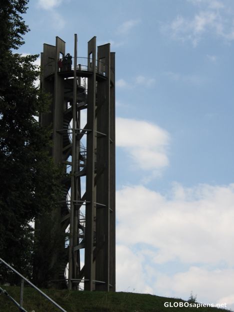 Postcard Watch tower on Gurten