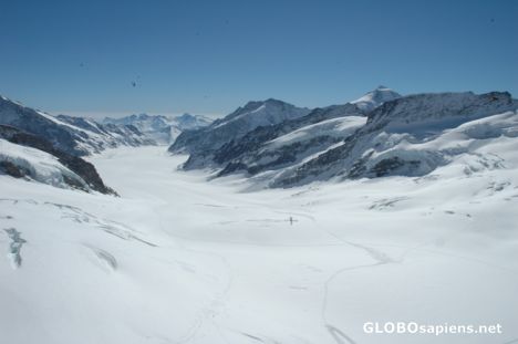 Postcard The majestic Aletschgletscher