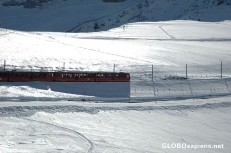 Postcard Train in the snow