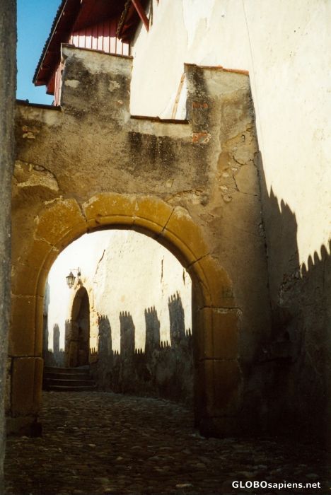 Postcard Castle shadows