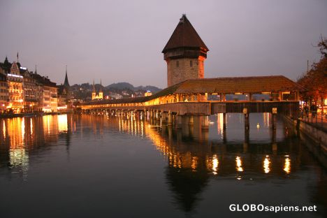 Postcard Luzern, Chappel Bridge