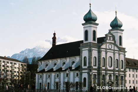 Postcard Church in Lucerne