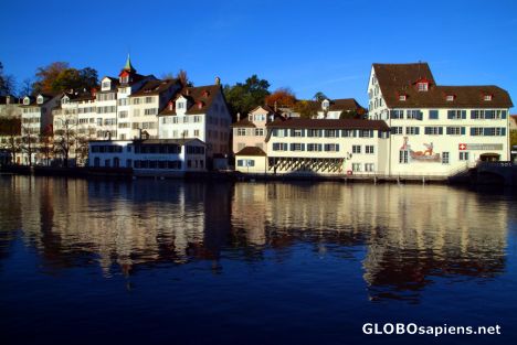 Postcard Zurich - river by day - 11