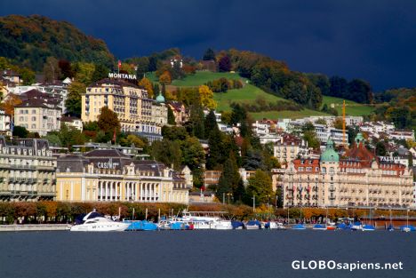 Postcard Lucerne - by the lake