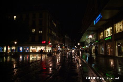Postcard Geneva - after the rain