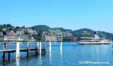 Postcard Lucerne Lake