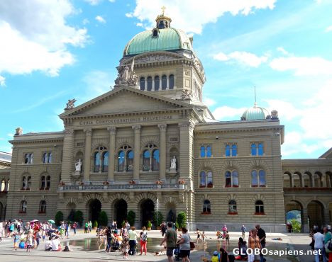 Postcard Bern-Swiss Parliament Building