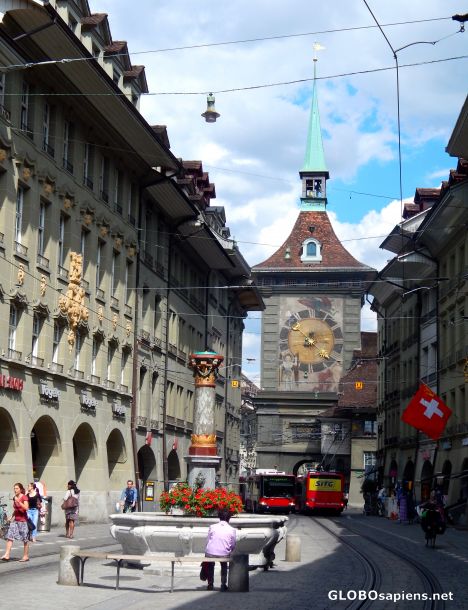 Postcard Clock Tower in Bern