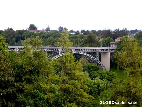 Postcard Bern - Kirchenfeld bridge
