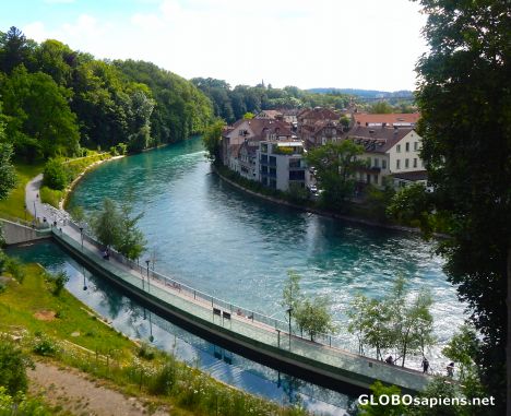 Postcard The Aare at Bern