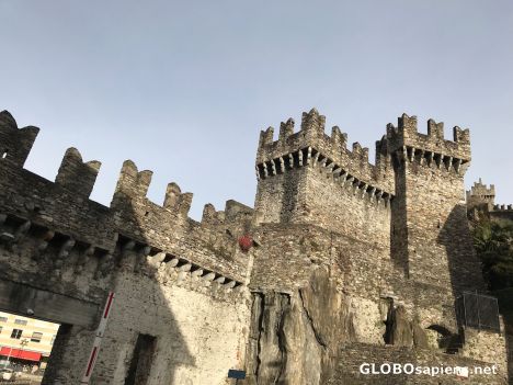 Postcard Bellinzona - castles