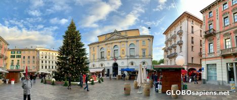 Postcard Lugano - Piazza Riforma