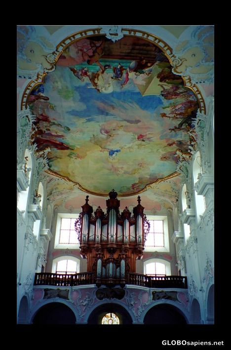 Postcard Arlesheim cathedral, Switzerland