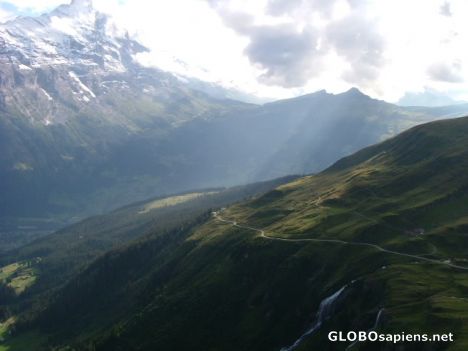 Postcard Swiss alps
