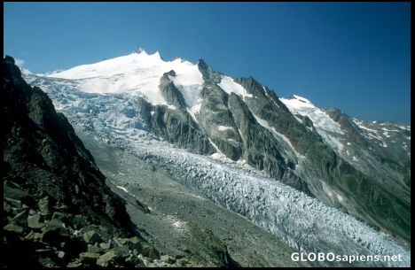 Postcard glacier Trient