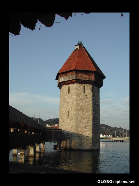 Postcard Europe's oldest wooden bridge