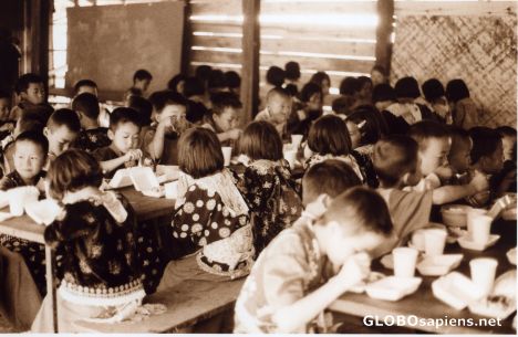 Postcard Hmong school