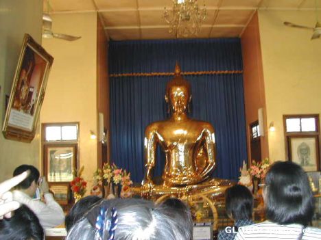 Postcard Golden Budha - Bangkok