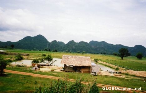 Postcard Kanchanaburi countryside