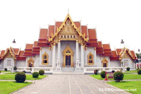 Postcard Wat Benchamabophit - Marble Temple