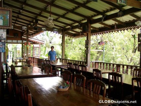 Postcard Nice Restaurant on Koh Kret Island.