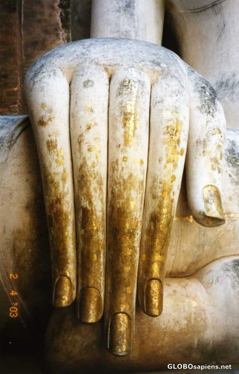 Postcard Buddha hand