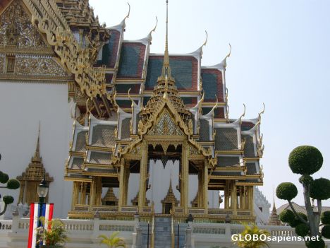 Postcard Grand Palace - A Shrine and a Temple