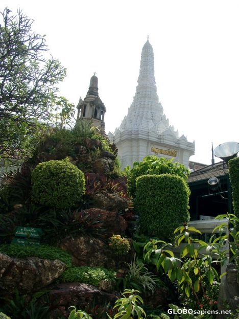 Postcard Landscaped Gardens Replica of Wat Phra Kaew