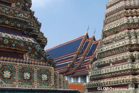 Postcard Wat Pho temples