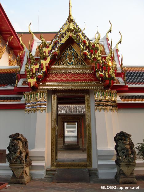 Postcard Wat entrance