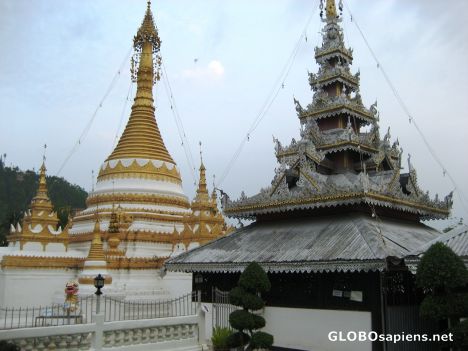 Postcard Wat Jong Klang Chedi & Temple
