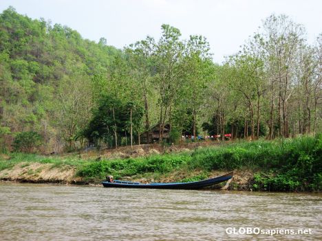 Postcard Pai River - typical riverside home