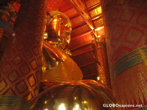 Postcard Thailand's largest seated Buddha