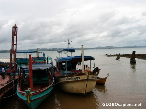 Postcard boats to Koh Mak