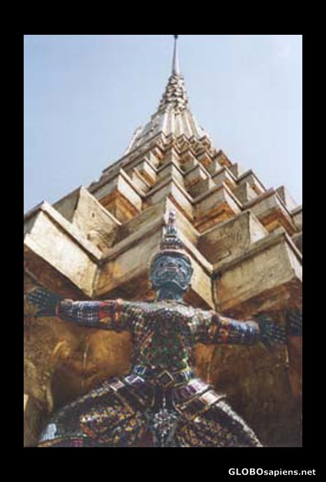 Postcard Demon at the Wat Phra Kaeow.