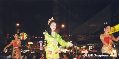 Postcard Thai traditional dance.