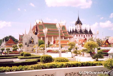 Postcard Wat Rachanat, Bangkok