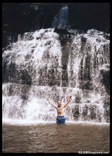 Postcard Waterfall in the jungle.