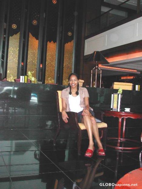Postcard Me enjoying luxurious Bangkok hotel