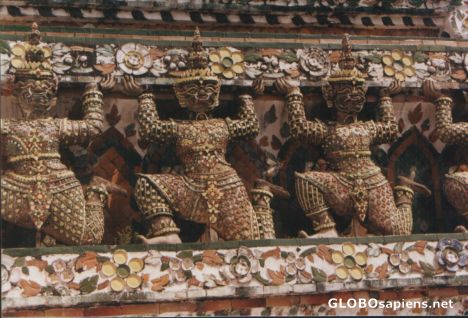 Postcard Detail from Wat Po