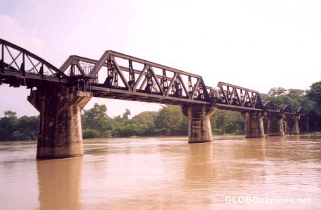 Postcard Bridge on the River Kwai