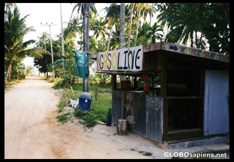 Postcard Petrol Station in Kho PhanGan.
